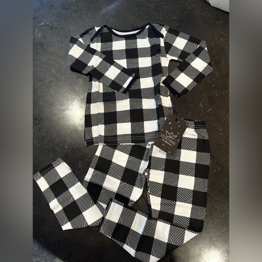 NWT Peregrine Pajama Set - Buffalo Check 5T